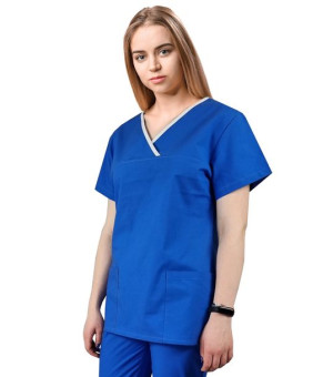 Bluza medyczna SOFT kolor chabrowa - XL