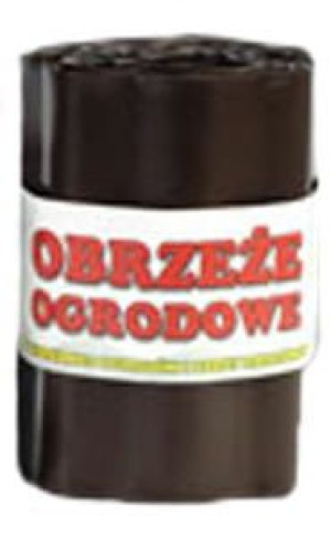 OBRZEŻE TRAWNIKOWE, obrzeża, palisady 15 cm x 9 m brązowe