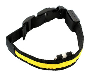 Ag232b Obroża Świecąca Led 34-42cm Yello