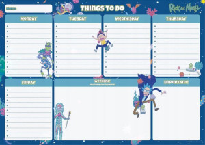 Planer Tygodniowy Plan Lekcji Rick And Morty