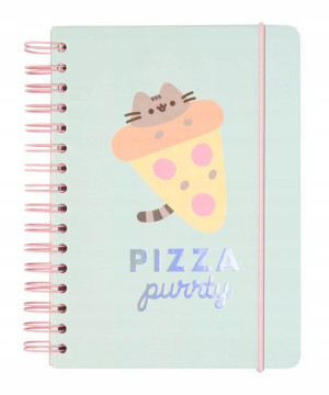 Zeszyt A5 Notes Kot Pusheen Pizza Purrty