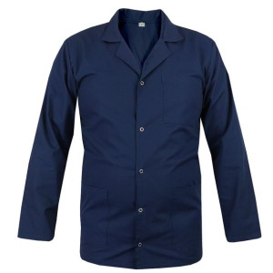 Bluza lekarska medyczna męska z kołnierzem granatowa - XL