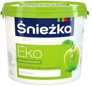 Śnieżka EKO Matowa Farba Emulsyjna Ściany i Sufity 10L