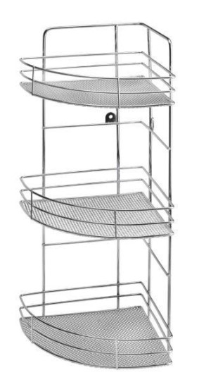 Półka łazienkowa Galicja 470 x 200 x 200 mm srebra