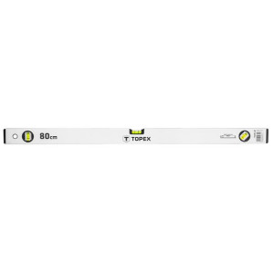 Poziomnica aluminiowa anodowana 80 cm, 3 libelle