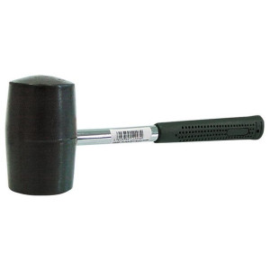 Młotek gumowy (pobijak) 450g, fi-55mm, ręk. metal - guma
