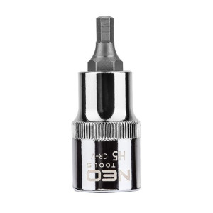 Końcówka sześciokątna na nasadce 1/2", H5 x 55 mm