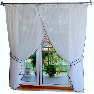 Firana  elegancka z lamówką 500 x 250