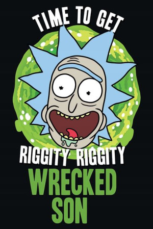 Plakat Rick And Morty Wrecked Son 61x91,5cm