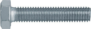 Śruba 6-kątna M6 25mm Din933 Klasa 5.8 Ocynk 5kg