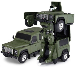 Land Rover Transformer 1:14 2.4GHz RTR (akumulator, ładowarka USB) - zielon