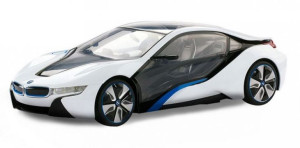 BMW i8 1:14 2.4GHz RTR (zasilanie na baterie AA) - Biały
