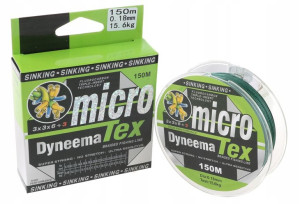 PLECIONKA 100m 200m DYNEEMA zielona 0,18mm 15,6kg