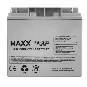 Akumulator Żelowy 12-fm-22 Gel 22ah 12v Szczelny