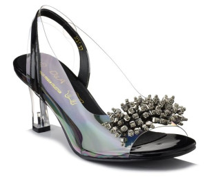 Buty damskie na obcasie przezroczyste DiA X31