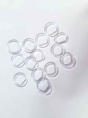 Kółko Bieliźniarskie Plastikowe 14 mm Przezroczyste 100szt.