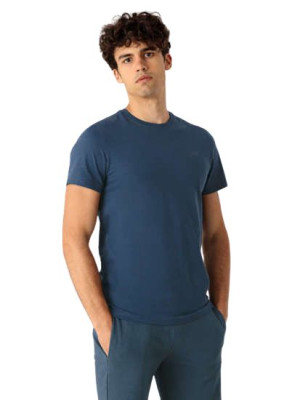 T-shirt męski 4F H4L22 TSM352 denim