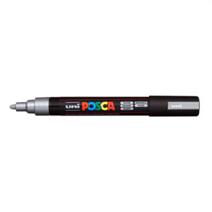 Marker UNI POSCA PC-5M srebrny