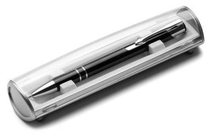 Etui na długopis srebrne