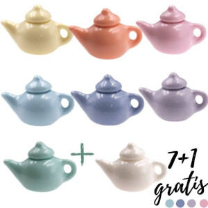 Miniatura czajniczek dzbanek pastel wisiorek brelok 7+1 gratis