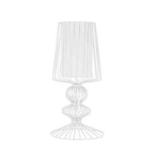 Nocna lampa stojąca Aveiro 5410 industrialna do sypialni biała