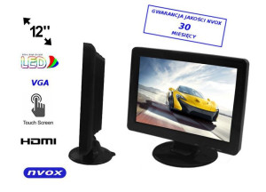 Monitor dotykowy  led 12cali hd vga hdmi