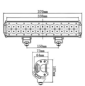 1923 Panel świetlny LED Noxon Bar Cree 90W D30