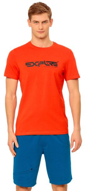 T-shirt męski 4F koszulka H4L22 TSM010 pomarańcz