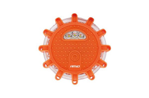 Samochodowa lampa awaryjna z funkcją latarki 3xaaa ip65 12smd + 3smd