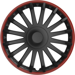 10295 Kołpak Crystal 16 cali Black&Red (czarny z czerwoną obwódką)
