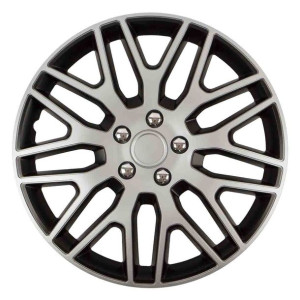 Kołpak dakar nc 15" silver&black ze śrubami chrom