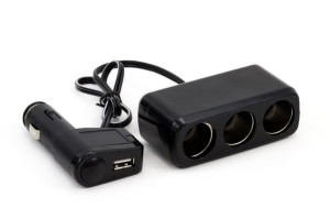 01030 Rozgałęźnik, rozgałęziacz zapalniczki SOC2, 3+1 USB