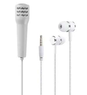 AG100C Mini mikrofon do telefonu silver