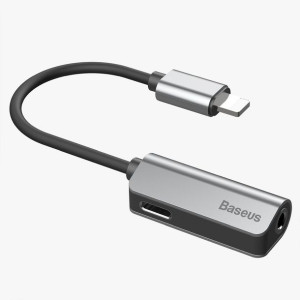 Baseus Adapter L32 Apple - Jack 3,5mm Srebrny Call32-0s