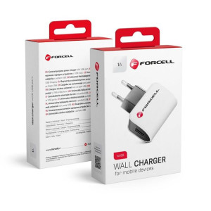 Ładowarka Sieciowa Uniwersalna 1a Z Gniazdem Usb Forcell