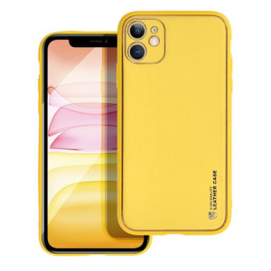 Futerał Forcell Leather Case Skórzany Do Iphone 11 ( 6,1" ) Żółty