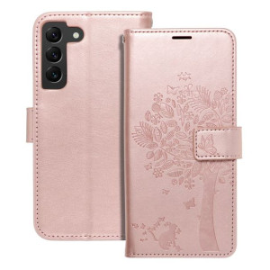 Kabura Forcell Mezzo Book Do Samsung S22 Drzewo Złoty Róż