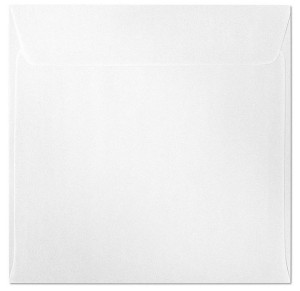Koperta ozdobna 158x158 diamentowa biel 10szt.