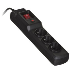 Listwa przeciwprzepięciowa Activejet COMBO 3gn/1,5m/cz (10A  2300W) 1,5m  k