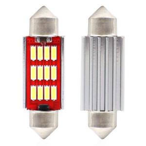 Żarówki led canbus 4014 12smd festoon c5w c10w c3w 36mm white 12v/24v