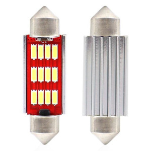 Żarówki led canbus 4014 12smd festoon c5w c10w c3w 41mm white 12v/24v