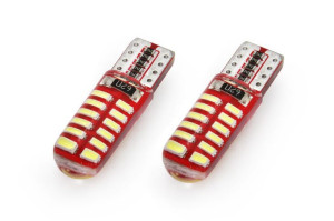 01444 Led Vertex Canbus 24SMD 3014 T10e (W5W) Silca White 12V 2 sztuki