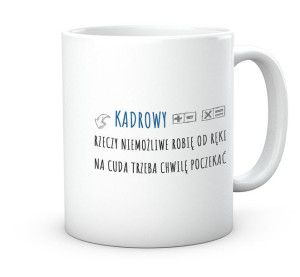 Kubek z nadrukiem prezent do pracy kadrowy