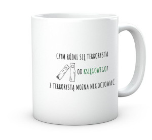 Kubek z nadrukiem prezent do pracy księgowy