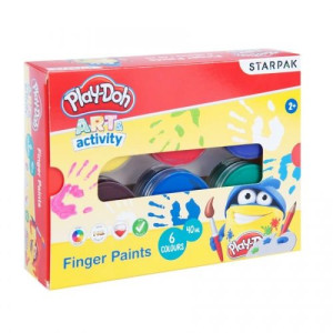 Farby do malowania palcami 6 kolorów 40 ml Play-Doh STARPAK