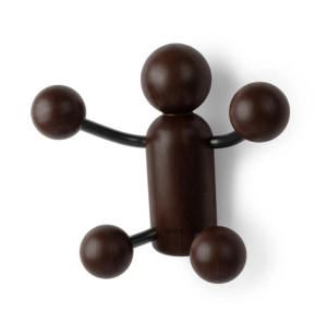 UMBRA wieszak ścienny WOODY WALL  HOOK czarny/orzechowy