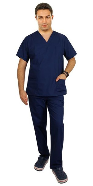 Komplet medyczny męski CLINIC granatowy roz. XL
