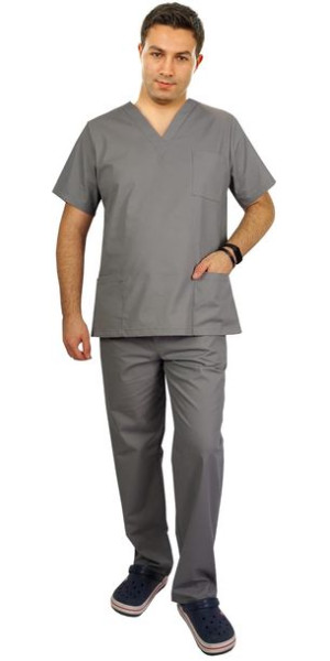 Komplet medyczny męski CLINIC szary roz. 3XL