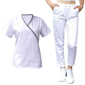 Mundurek medyczny bluza z trokiem spodnie roz. XS
