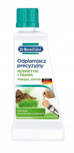 Dr Beckmann odplamiacz precyzyjny kosmetyki trawa